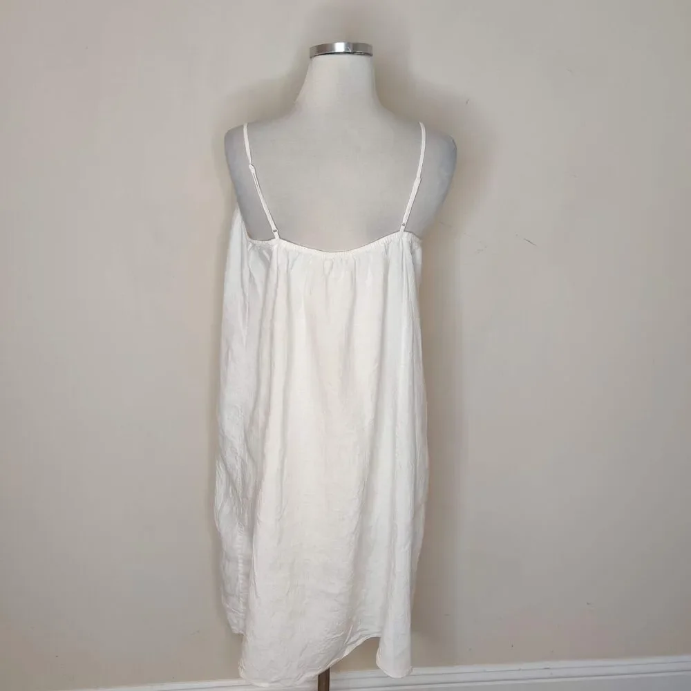 Boden Linen Sleeveless Dress White Tank Dress - Picture 6 of 9